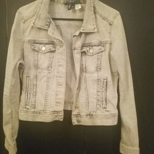 *H&M* Cropped Denim/Jean Jacket